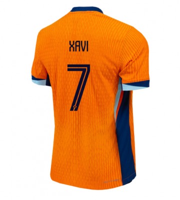 Nederländerna Xavi Simons #7 Hemmatröja EM 2024 Kortärmad